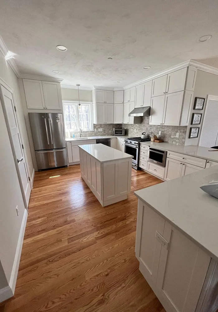 Finished kitchen remodel by Ifinity Construction
